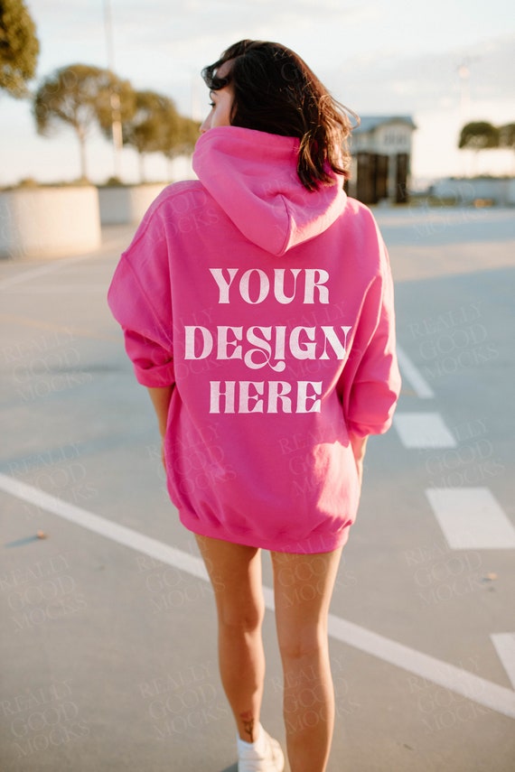 Back of Hoodie Mockup Gildan Hoodie 18500 Heliconia Mockup - Etsy