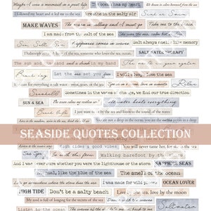 Collage Zitatbogen - Seaside Collection
