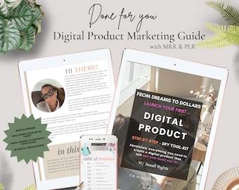Digital Marketing Guide Done for You with Master Resell Rights (MRR) and Private Label Rights (PLR) Canva Template Digital Marketing Ebook