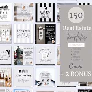 Real Estate Social Media Templates Realtor Marketing Instagram Templates Realtor Branding Realtor Templates Real Estate Post