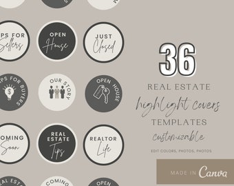 Real Estate Instagram Story Highlight Cover Icons Realtor Social Media Highlights Real Estate Social Media Marketing Real Estate Branding