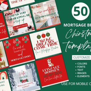 50 Christmas Mortgage Social Media Posts Loan Officer Marketing Mortgage Instagram Mortgage Broker Social Media Post Mortgage Marketing