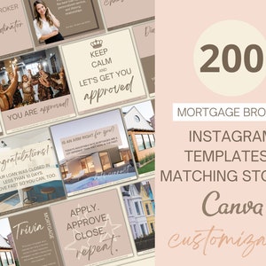 200 Mortgage Social Media Posts Loan Officer Marketing Mortgage Instagram Posts Mortgage Broker Social Media Post Mortgage Marketing
