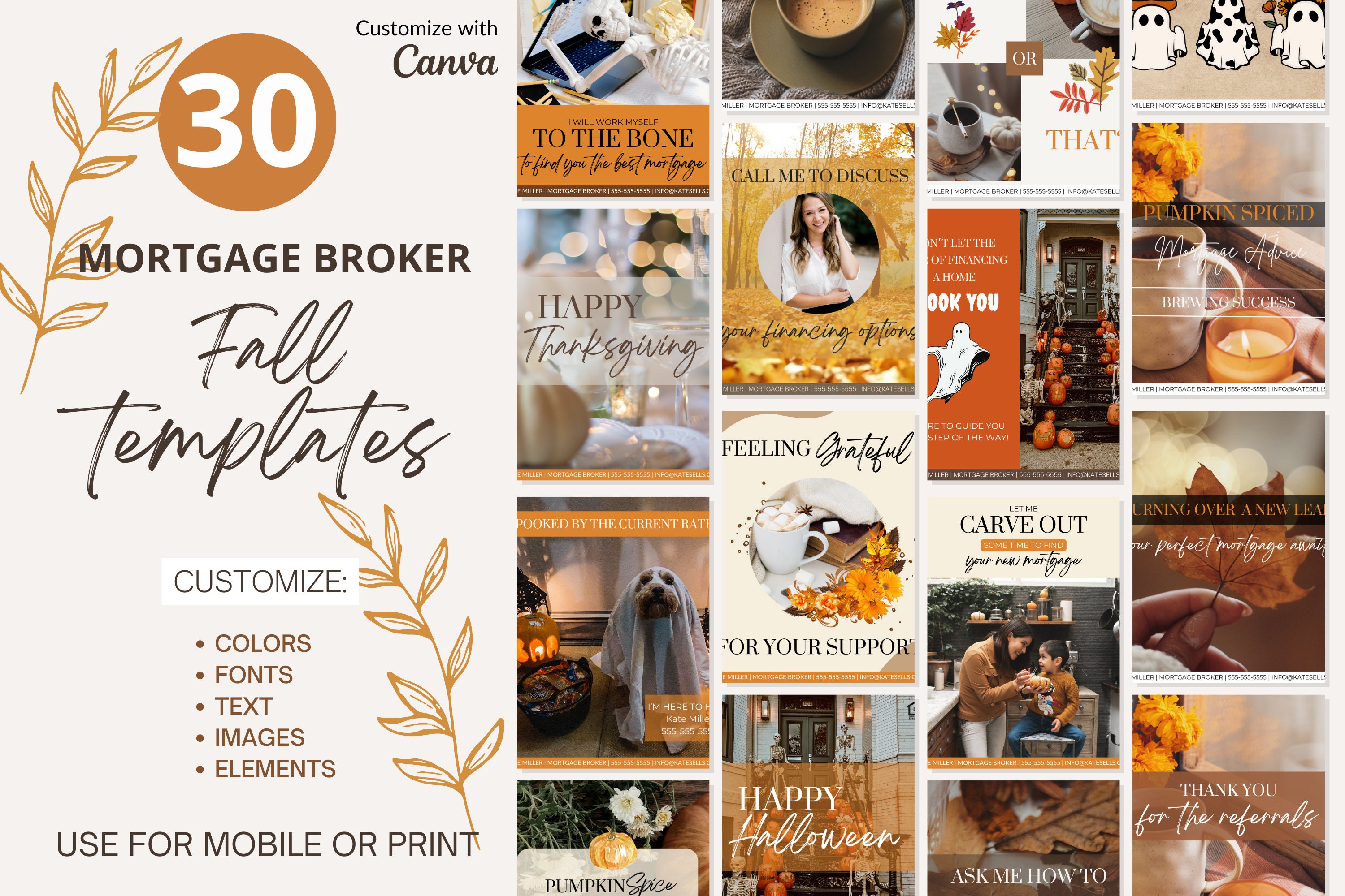 30 Fall Mortgage Social Media Posts Loan Officer Marketing Mortgage