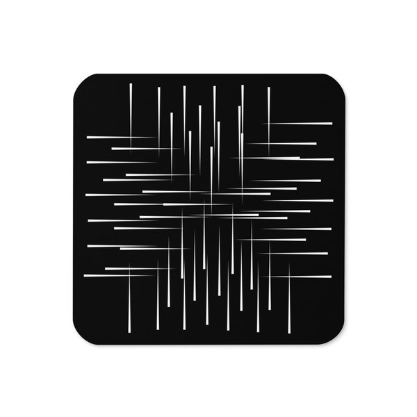 Abstract Black & White Coaster