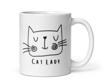 Cat Lady Mug, Crazy Cat Lady Mug, Cat Lover Mug, Cat Lover Gift, Gift For Cat Lover, Gifts For Cat Lovers