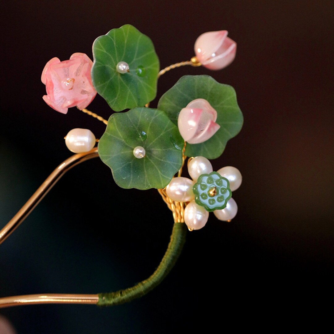 Lotus Hair Clip, Ushape Hairpin, Fairy Hair Clips, Chinese Hairpin