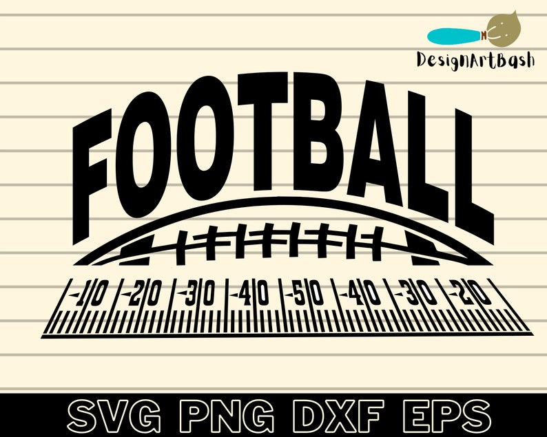 Football Field Svg Png Dxf Clipart , Football Yard Lines Svg Cutting