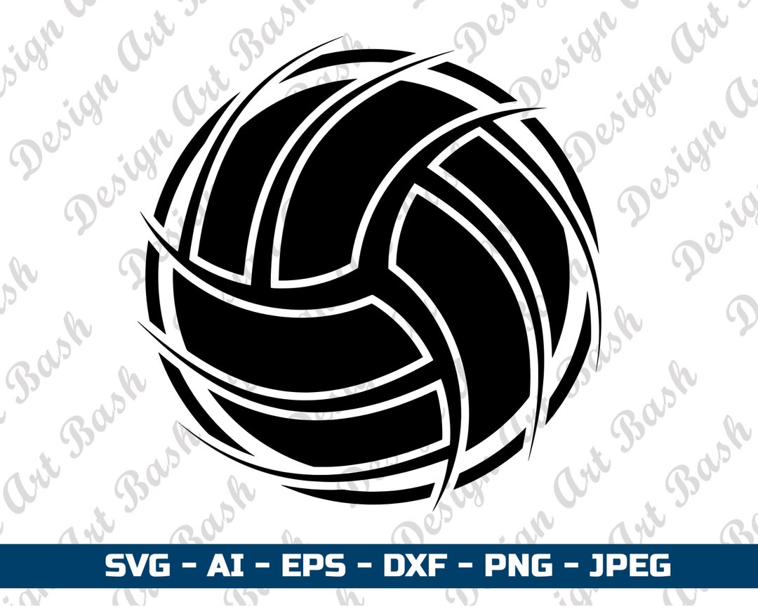 Volleyball Svg Volleyball Outline Volleyball Skeleton Volleyball Design ...