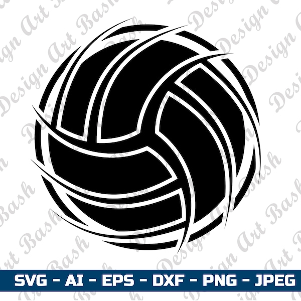 Volleyball Svg - Etsy
