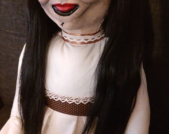 28" Annabelle inspired handmade Rag Doll Creepy Movie Stuffy