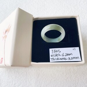 7.5US zwei Ton grüne Jade Ring natürliche burmesische Jadeit authentische Klasse A