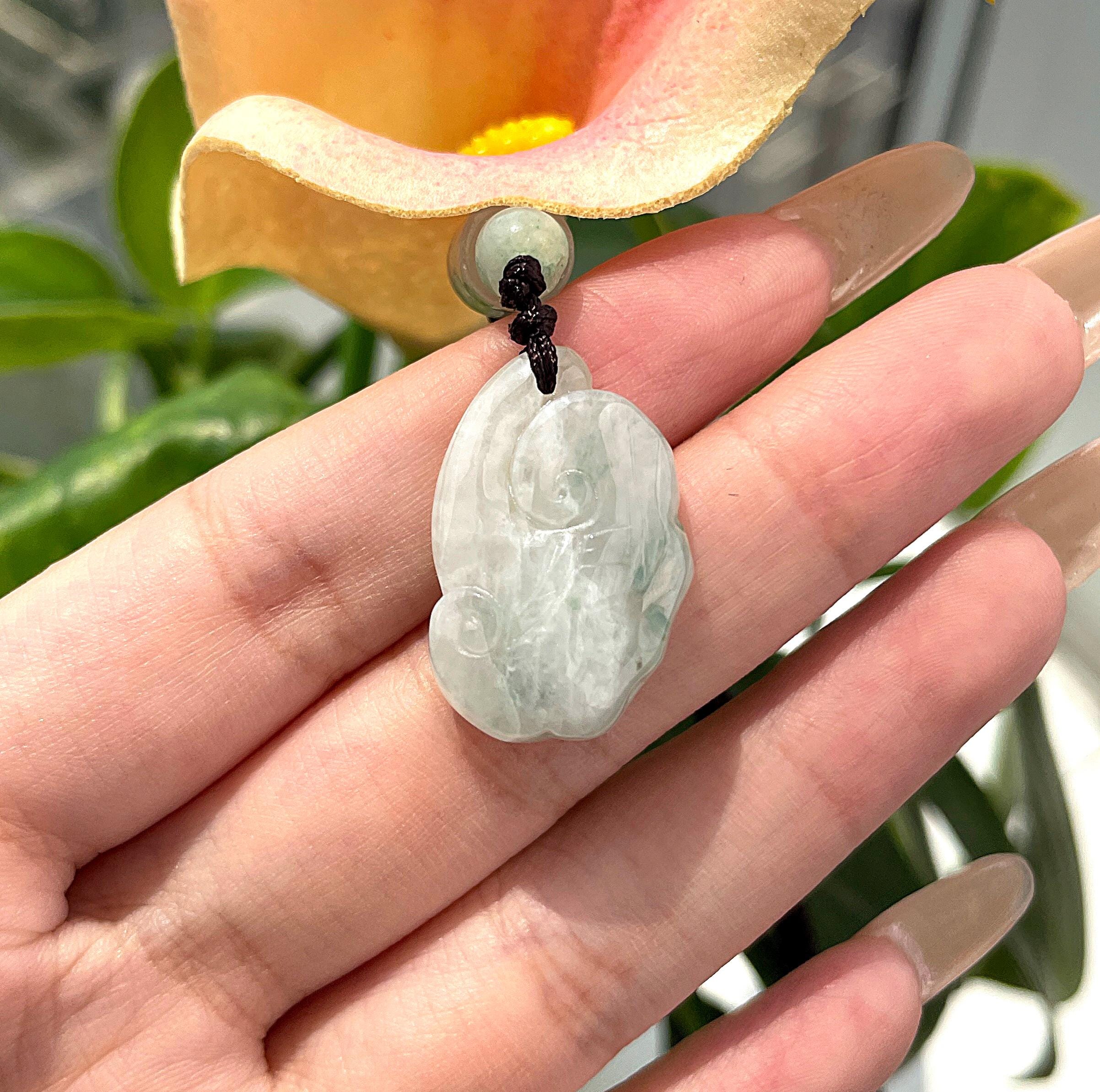 如意翡翠ペンダント 天然ビルマ産翡翠 本物 グレードA - Etsy 日本