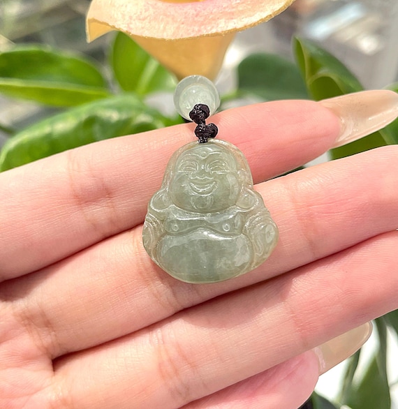 Buddha Pendant Necklace Jade Pendant Natural Burmese Jadeite