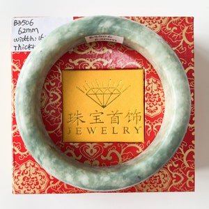 Jade Bangle 62mm Jade Bangle Natural Serpentine Authentic Grade A B3506
