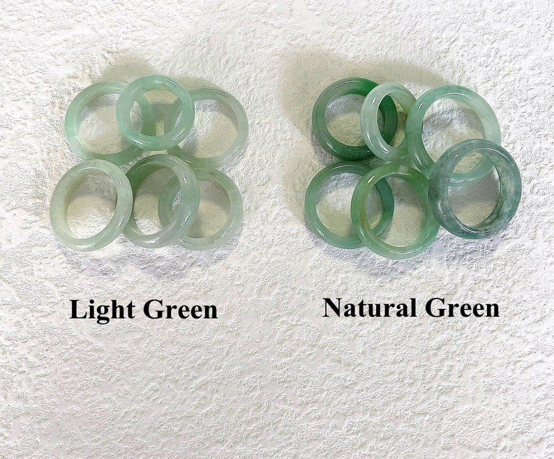 Authentischer grüner Jade-Ring, natürlicher burmesischer Jadeit, echte Güteklasse A Bild 2