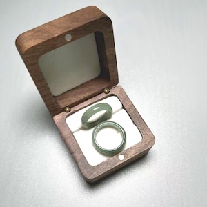 Authentic Green Jade Ring (Burmese Jadeite)