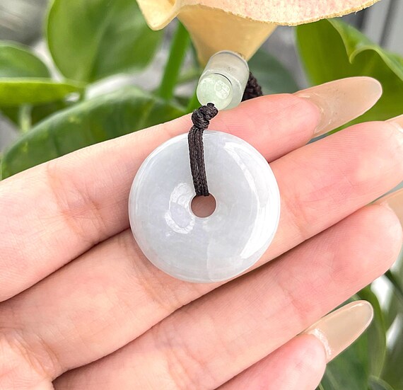 翡翠 ドーナツ型ペンダント 天然ジェイダイト 硬玉 ソーティング付