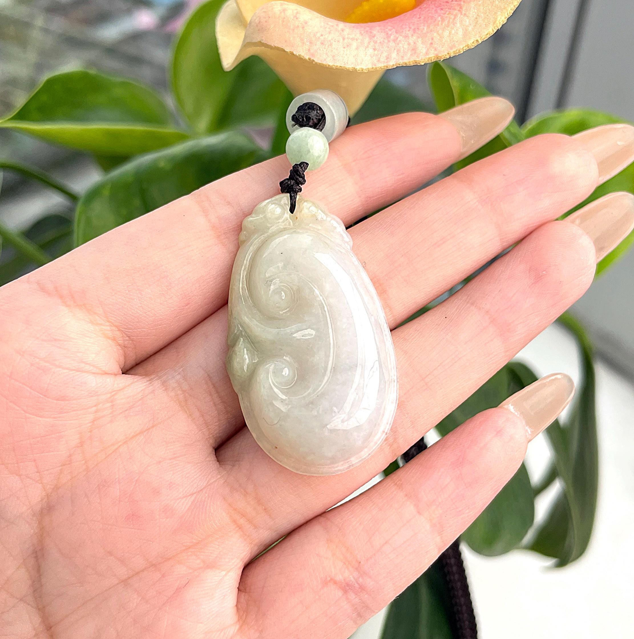 ビルマ　翡翠　ペンダント？　骨董 如意翡翠ペンダント 天然ビルマ産翡翠 本物 グレードA - Etsy 日本