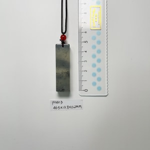 Jade Pendant Necklace Natural Serpentine Authentic Grade A P0403