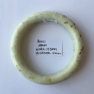 Jade Bangle 58mm Jade Bangle Natural Serpentine Authentic Grade A B2011