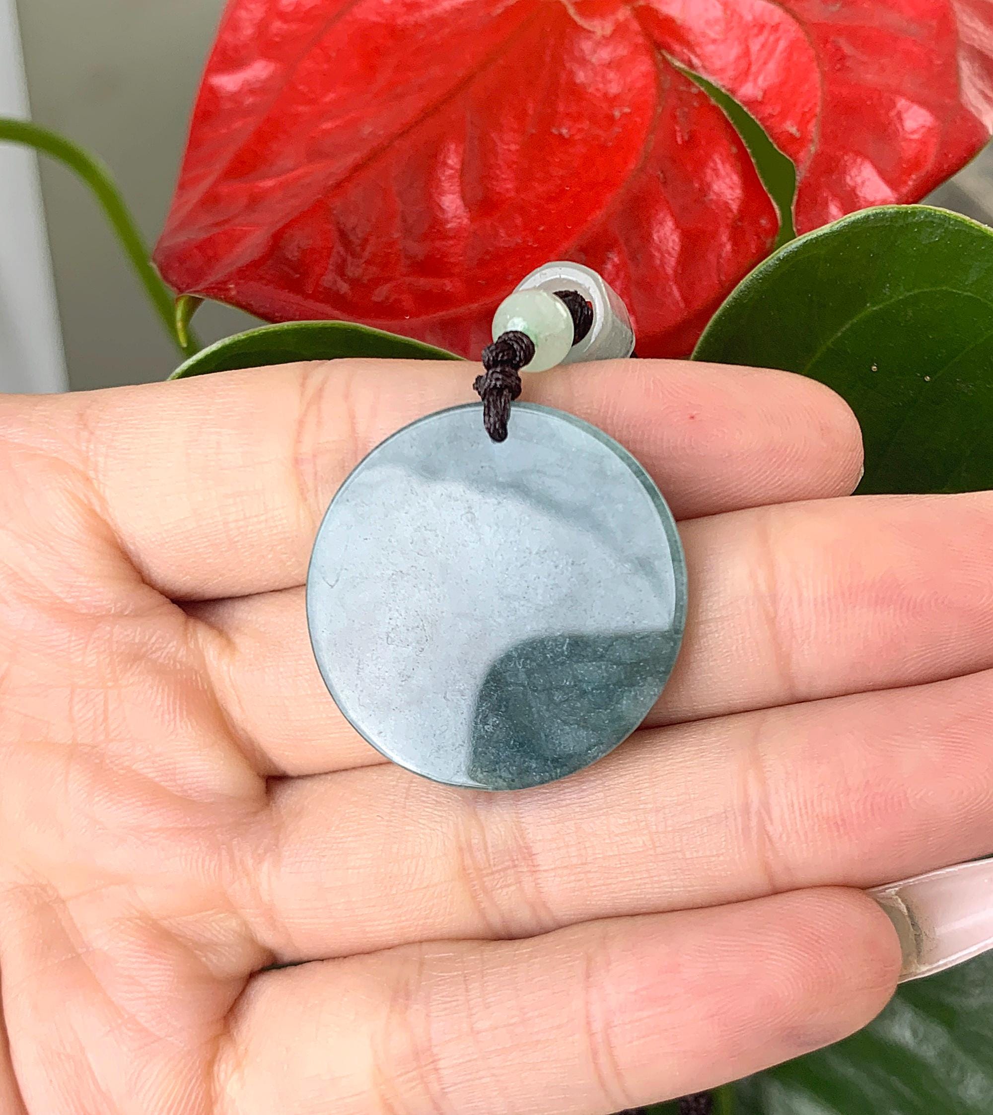 本物のビルマ産ドーナツ型翡翠ペンダントネックレス グレードA - Etsy 日本