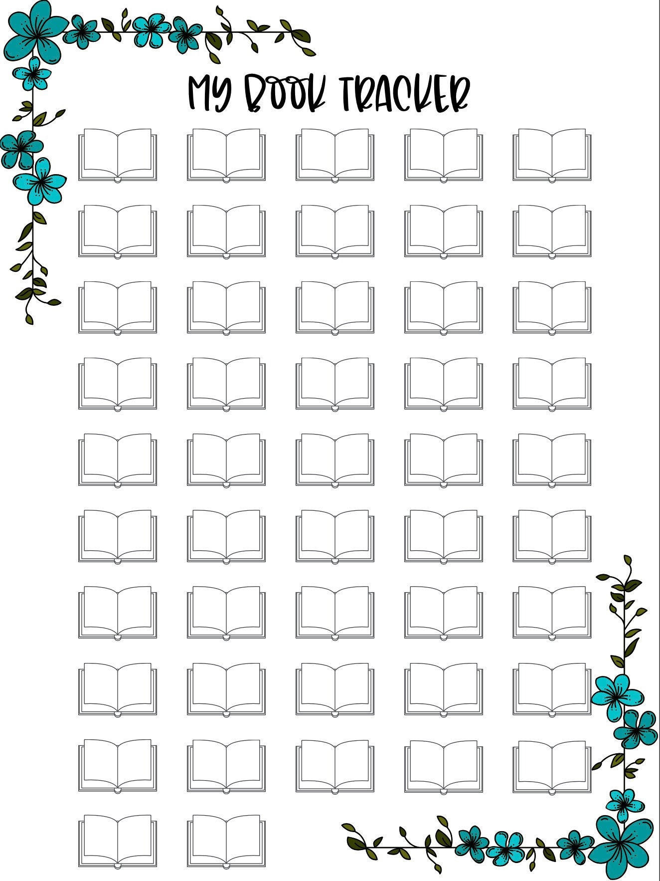 Book Tracker Printable Tracker Etsy Book Tracker Printable Tracker Etsy