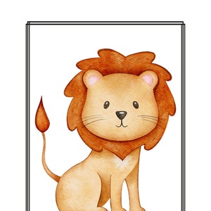Lion Nursery Poster