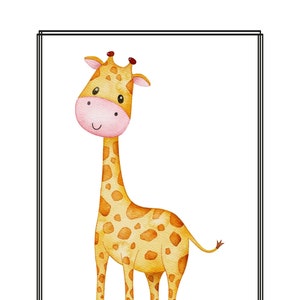 Giraffe Nursery Poster