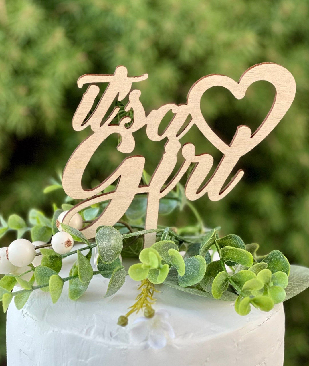 Its a Girl Cake Topper. Baby Girl Cake Topper. Baby Shower. Girl Mom. Boy Mom. First Time Mom