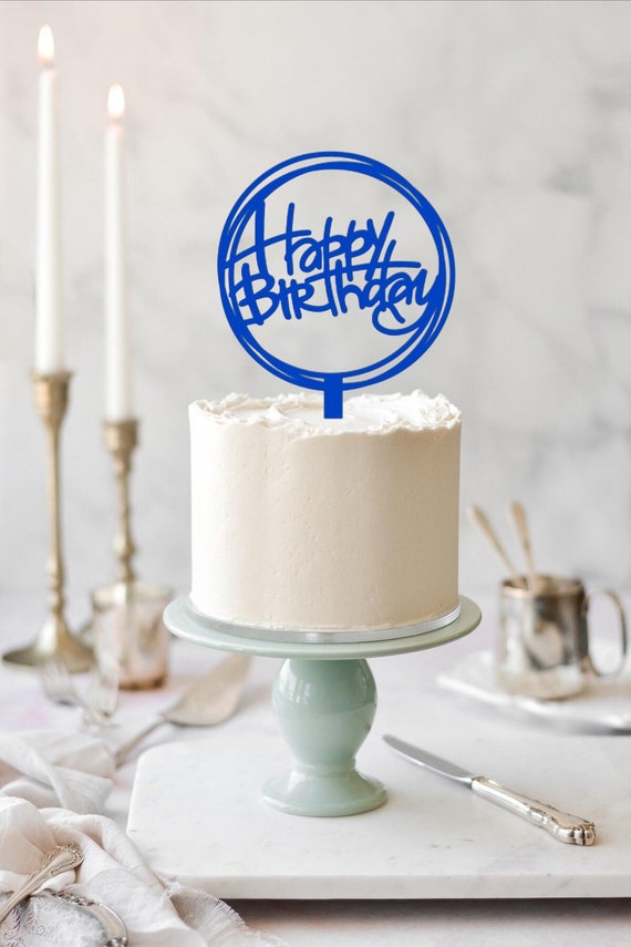 Happy Birthday Cake Topper. Birthday Cake. Birthday Party