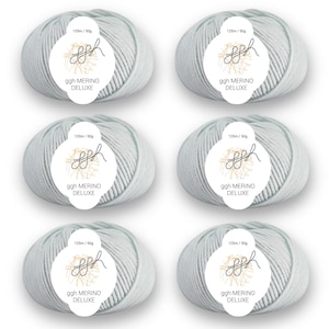 ggh Merino Deluxe - 300g set (6x50g) - 028 - Licht mintgroen