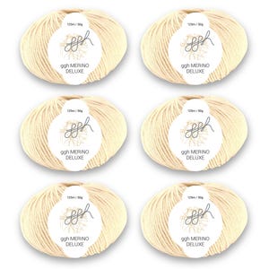 ggh Merino Deluxe - 300g set (6x50g) - 009 - cream