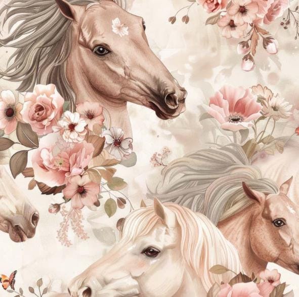 Stoffe mit pferdemotiv