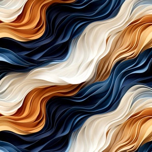 Pre-order soft printed artificial leather eco sold by the meter waves 1.40 m wide