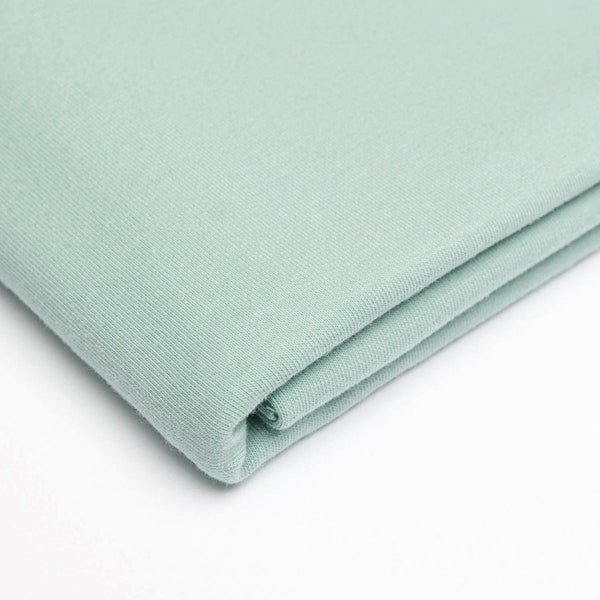 Pre-Order Sweat Fabric Uni French Terry from 0.50 m x 1.70 m extra wide + Blue Green Teal Eucalyptus +