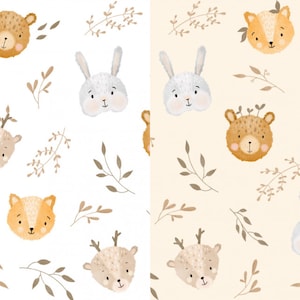 Pre-order breathable softshell with fleece cute animal faces optionally 2 different colors
