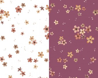 Pre-order! Jersey cotton jersey floral delicate blossoms scattered flowers from 50 cm + optionally 2 colors
