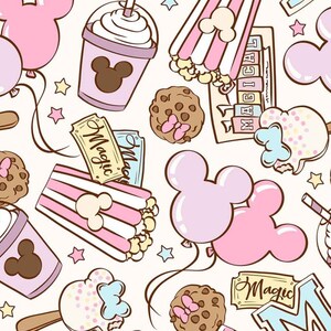 Pré-commande Tissu en coton premium exclusif Patchwork vendu au mètre Magic Party Girls