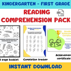 Pasajes de comprensión lectora de jardín de infantes a primer grado / Lectura preescolar / Educación en el hogar / Seguimiento de lectura para niños / Comprensión Montessori