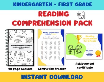 Reading Comprehension Passages: Kindergarten & 1st Grade (PDF Download)