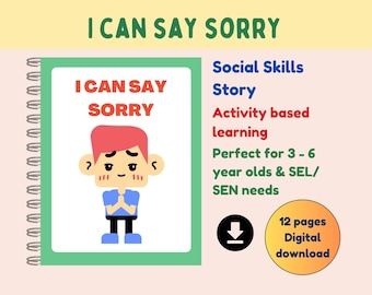 Historia social de disculpas, aprendizaje socioemocional (PDF)