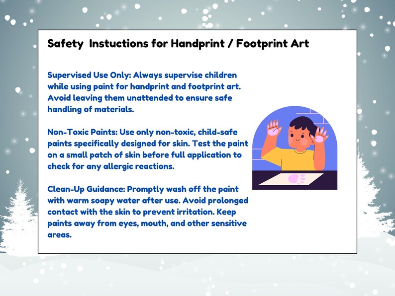 Christmas Handprint Footprint Art: DIY Craft Keepsake (PDF) - Etsy