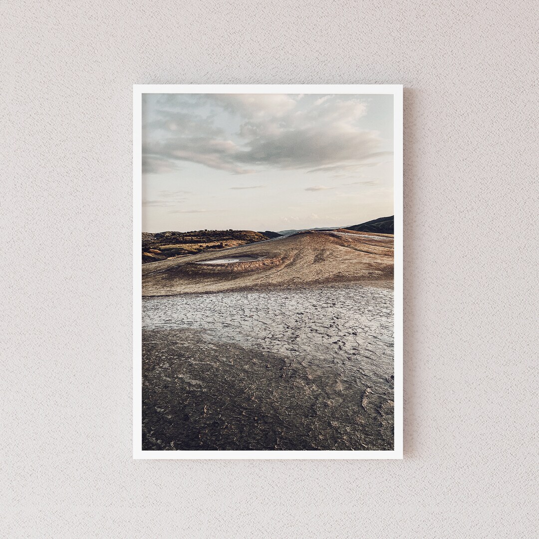 Muddy Volcanoes Digital Print, Minimalist Nature Printable, Geology ...
