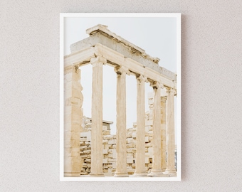 Acropolis Digital Print, Athens Greece Wall Decor, Ancient Greek Art Print, Classical Architecture History Class Picture, Instant Download