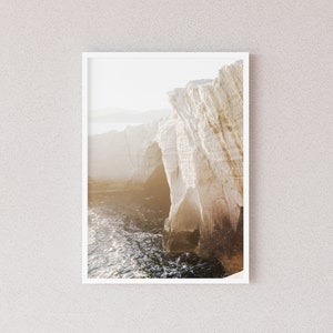 Sarakiniko Beach Print: Milos Greece, Sunrise Seascape (Digital Download)