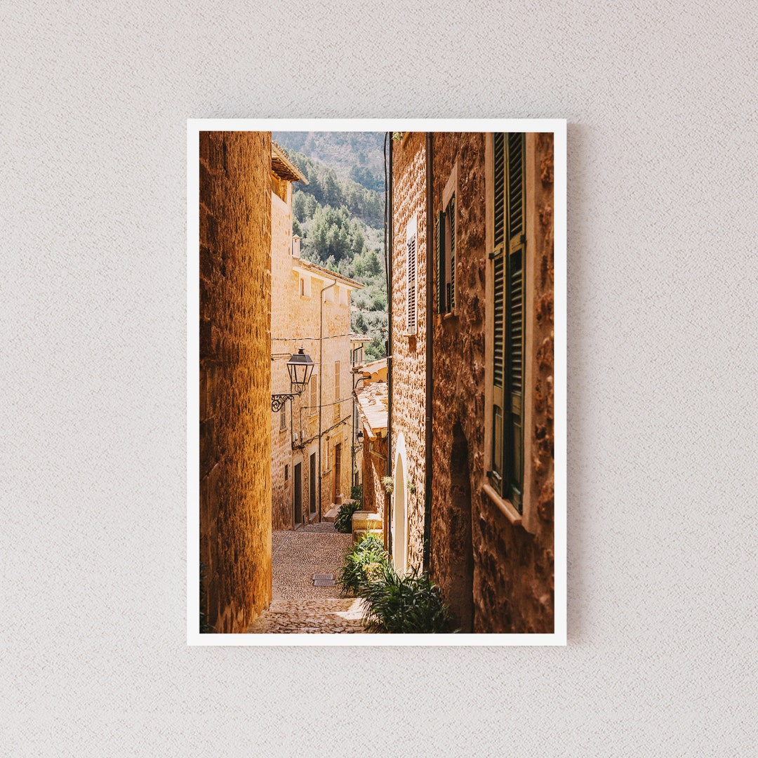 Mayorca Print Fornalutx Mallorca Print: Spanish Island Village Photo, Serra De ...