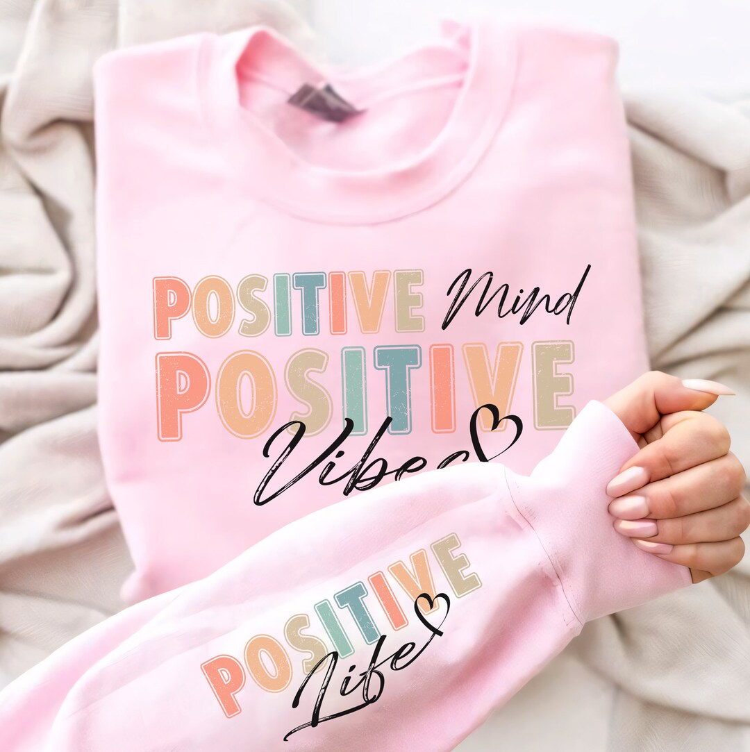 Positive Affirmations Sublimation Life and Mind Vibes PNG Design ...