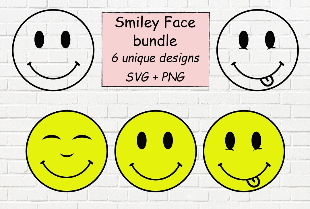 Smiley Face Svg, Happy Face Cvg , Emoji Svg , Yellow Smiley Svg, Svg ...
