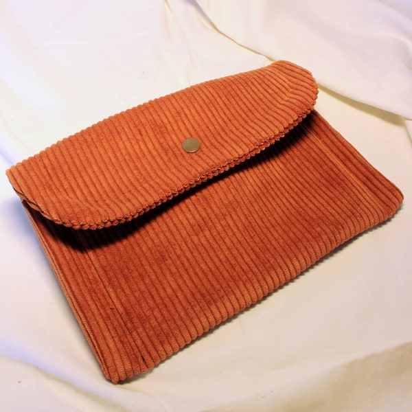 Pochette velours côtelé